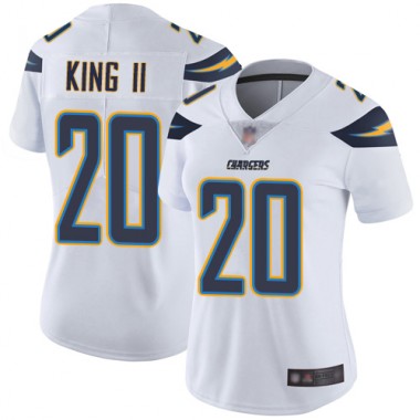 Los Angeles Chargers NFL Football Desmond King White Jersey Women Limited #20 Road Vapor Untouchable